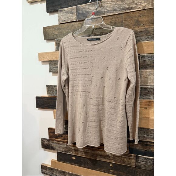 Gudrun Sjoden Tops - Gudrun Sjoden tan knit top size Medium